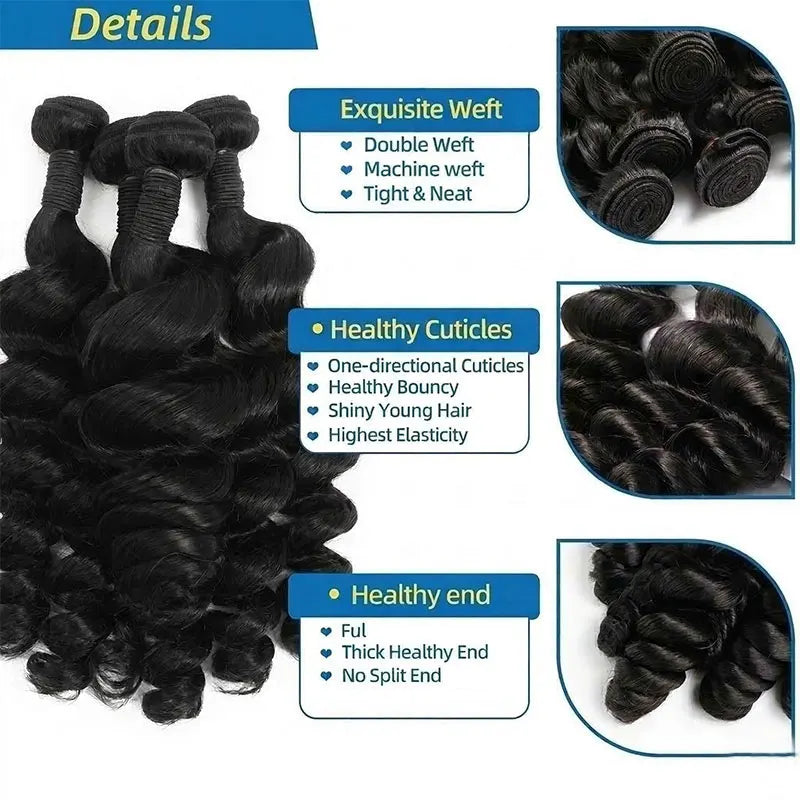 Brazilian Loose Deep Wave Human Hair Bundles
