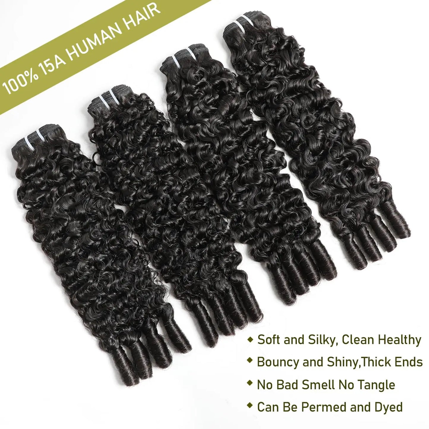Burmese Curly Human Hair Bundles
