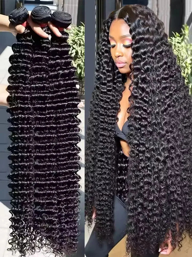 Brazilian Deep Wave Human Hair Bundles