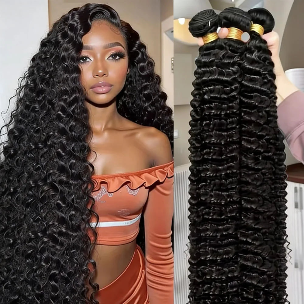 Brazilian Deep Wave Human Hair Bundles