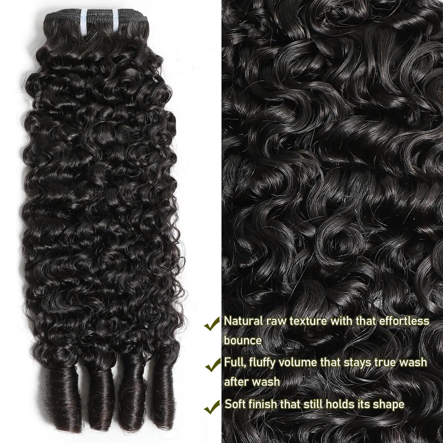 Burmese Curly Human Hair Bundles