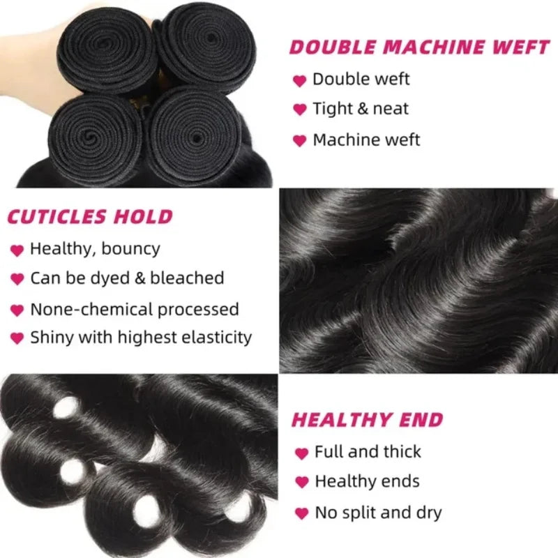 Brazilian Body Wave Human Hair Bundles