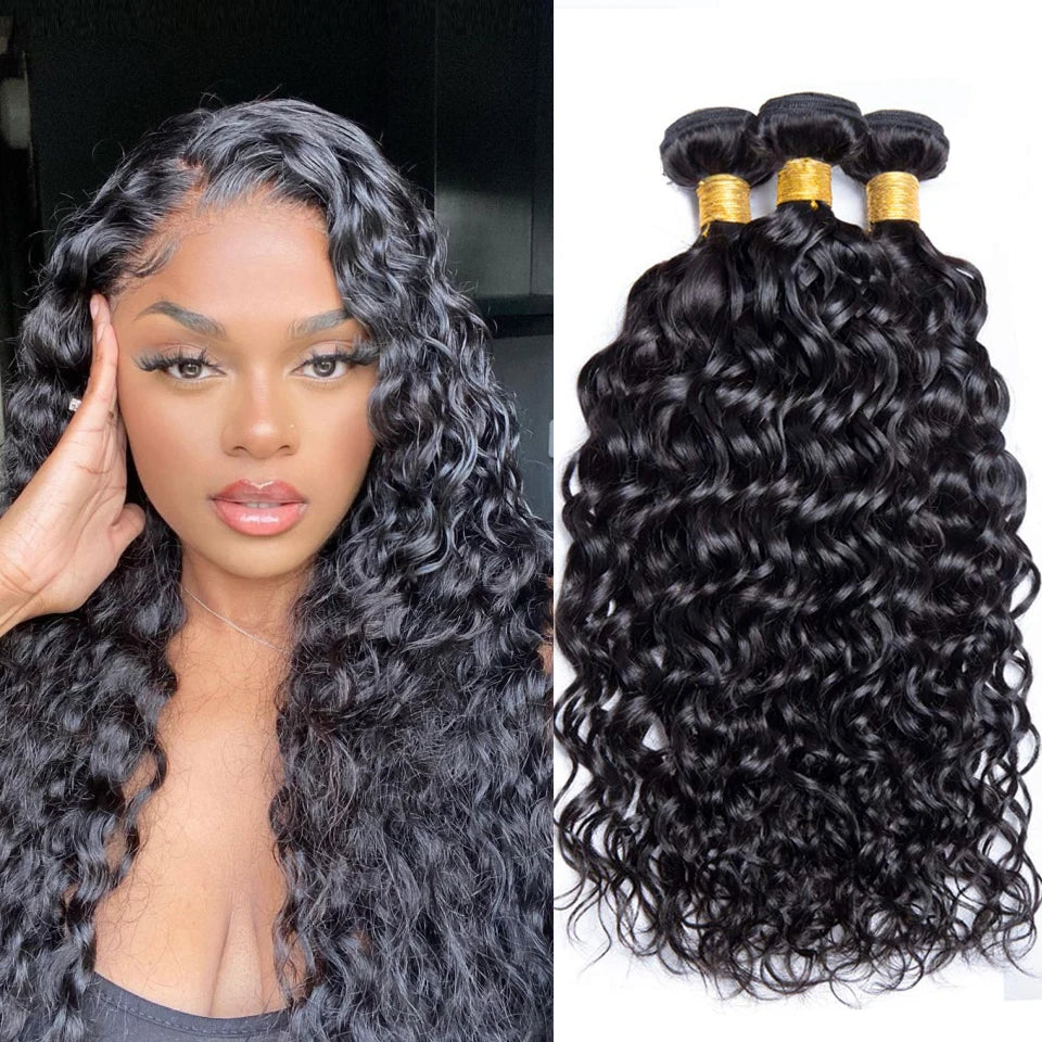 Brazilian Water Wave Human Hair Bundles